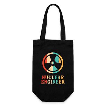 Retro Energy Uranium Nuclear Power Plant Nuclear - Gift Bag for Bottles - black - Front