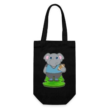 Elephant American Football Sport - Gift Bag for Bottles - black - Front