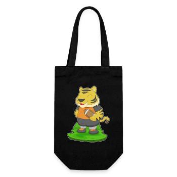 Tiger American Football Sports - Gift Bag for Bottles - black - Front