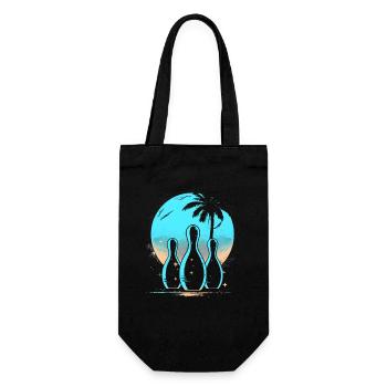Bowling à l’ancienne - Sac à bouteille - noir - Devant