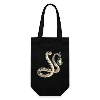 Snake Lantern - Gift Bag for Bottles - black - Front