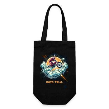 Moto Trial in the Sky - Gift Bag for Bottles - black - Front