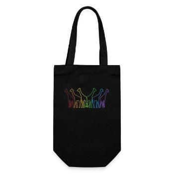 Girafes LGBT Arc-en-ciel Giraffidae Nubian Africain - Sac à bouteille - noir - Devant
