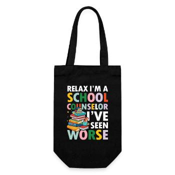 I'm a School Counselor - Geschenkbeutel für Flaschen - Schwarz - Vorne