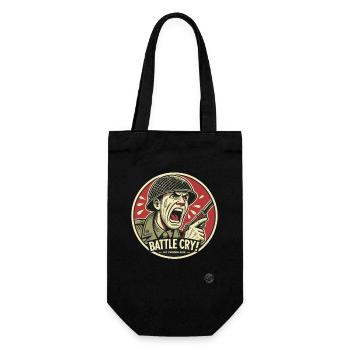 Let freedom resound with a battle cry - Gift Bag for Bottles - black - Front