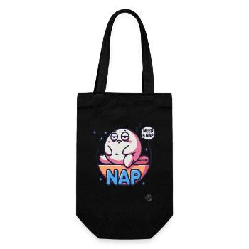 Ich brauche ein Nickerchen, müdes Monster - Geschenkbeutel für Flaschen - Schwarz - Vorne