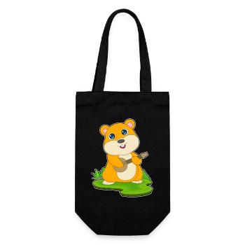 Hamster Musicien Guitare Musique - Sac à bouteille - noir - Devant