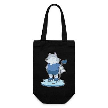 Wolf Hockey Hockey Sticks - Gift Bag for Bottles - black - Front
