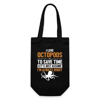Amateur d’octopodes Supposons que j’aie raison Octopoda - Sac à bouteille - noir - Devant