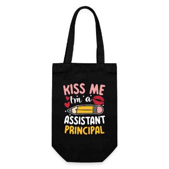 I'm An Assistant Principal - Geschenkbeutel für Flaschen - Schwarz - Vorne