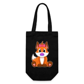 Fuchs Baby Schnuller - Geschenkbeutel für Flaschen - Schwarz - Vorne