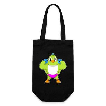 Parrot Bodybuilder Bodybuilding Sport - Sac à bouteille - noir - Devant