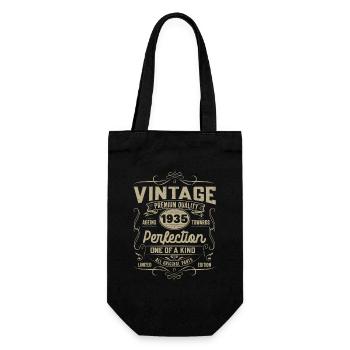 Vintage 1935 Perfection Anniversary Gift - Gift Bag for Bottles - black - Front