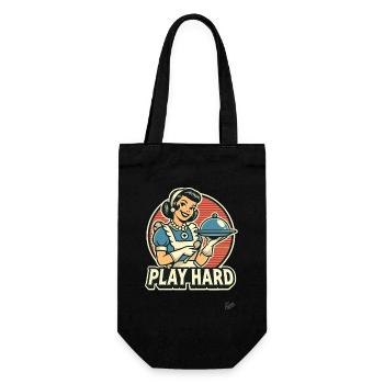Housewife Cooking Serving Hard Play - Gift Bag for Bottles - black - Front