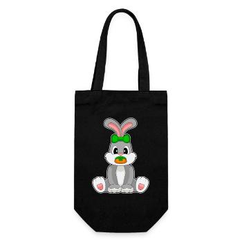 Sucette pour bébé lapin - Sac à bouteille - noir - Devant
