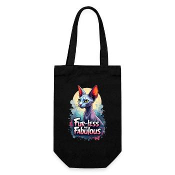 Fur-less and Fabulous - Geschenkbeutel für Flaschen - Schwarz - Vorne