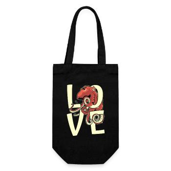 Love Octopodes Octopoda Cephalopoda Lover Octopus - Gift Bag for Bottles - black - Front