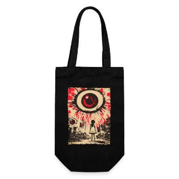 Apocalyptic Vision with Red Eye - Gift Bag for Bottles - black - Front