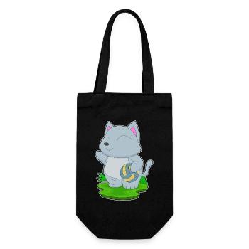 Chat Joueur de Volley-ball Volley-ball - Sac à bouteille - noir - Devant