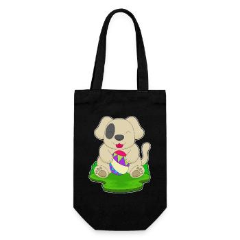 Dog Easter Easter Egg - Gift Bag for Bottles - black - Front