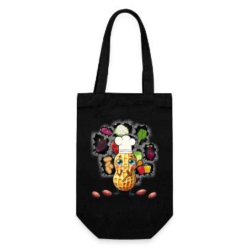 Cacahuètes Cuisiniers Cuisiniers Cuisiniers Légumes Végétarien - Sac à bouteille - noir - Devant