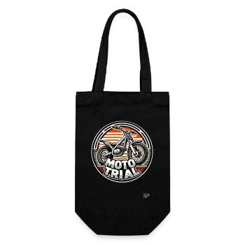 Motocross bike for moto-trial - Gift Bag for Bottles - black - Front
