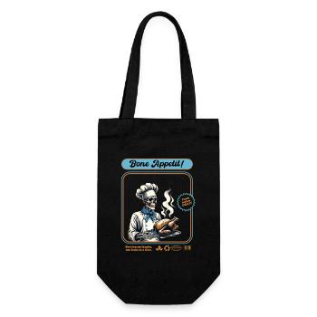 Skeleton Turkey Cook - Gift Bag for Bottles - black - Front
