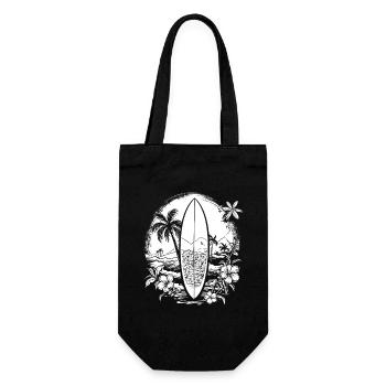Croquis de surf - Sac à bouteille - noir - Devant
