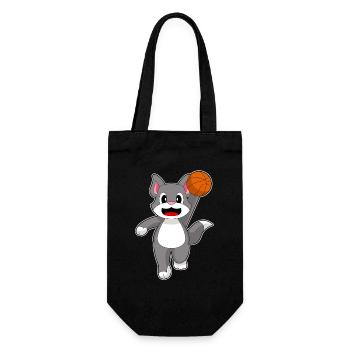 Chat Basketteur Basketteur - Sac à bouteille - noir - Devant