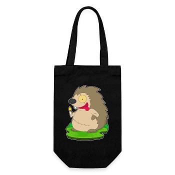 Hedgehog Halloween Zombie - Gift Bag for Bottles - black - Front