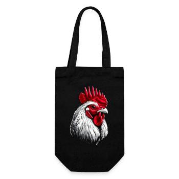 Coq Poulet Papa Poulailler Papa Poulet fermier Poulets - Sac à bouteille - noir - Devant