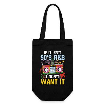 If it isn t 90 s r b i don t want it - Geschenkbeutel für Flaschen - Schwarz - Vorne