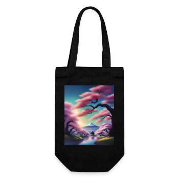 Fuji mountain in Japan - Gift Bag for Bottles - black - Front