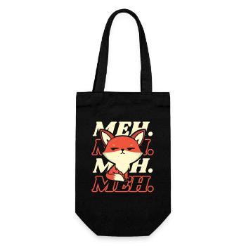 Meh Caninae Red Fox Canidae Fox Lover Fox - Gift Bag for Bottles - black - Front