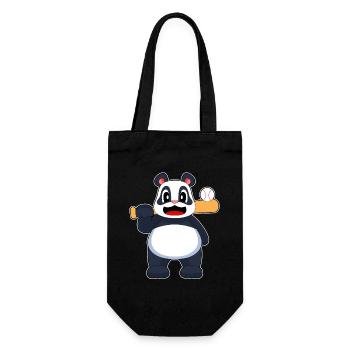 Panda Baseball Batte de baseball - Sac à bouteille - noir - Devant