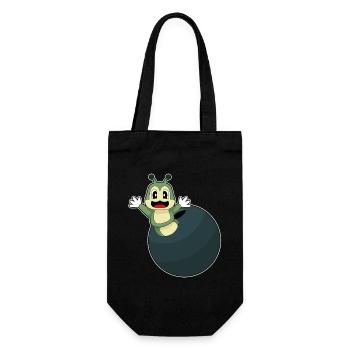 Caterpillar Bowling Bowling Ball - Gift Bag for Bottles - black - Front