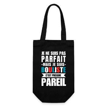 I'm not perfect, but I'm a bowler. - Gift Bag for Bottles - black - Front