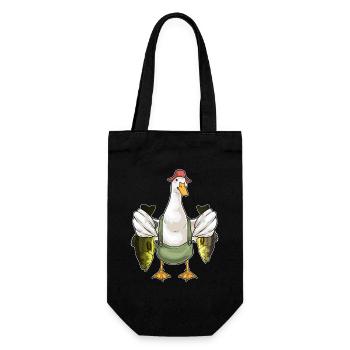 Pêche au canard pêcheur - Sac à bouteille - noir - Devant