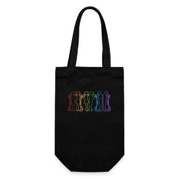 LGBT Rainbow Opera House Sängerin Tenor Sängerin - Geschenkbeutel für Flaschen - Schwarz - Vorne