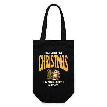 Tout ce que Noël souhaite pour plus de fournitures d’artisanat - Sac à bouteille - noir - Devant