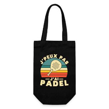 Je peux pas j ai padel - Sac à bouteille - noir - Devant
