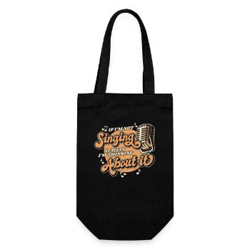 If I'm Not Singing Italian Opera House Vocalist - Gift Bag for Bottles - black - Front