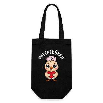 Chick Nurse Elderly Nurse Cadeau - Sac à bouteille - noir - Devant