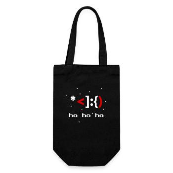 ASCII Père Noël Saint-Nicolas - Sac à bouteille - noir - Devant
