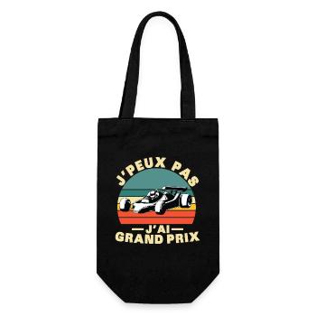 Ich kann nicht, ich habe einen tollen Preis - Geschenkbeutel für Flaschen - Schwarz - Vorne