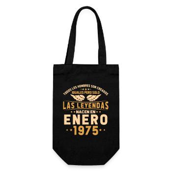 Janvier 1975 Vintage 50ème Cadeau d’Anniversaire - Sac à bouteille - noir - Devant