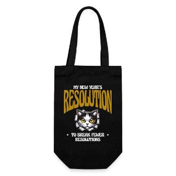 Ma résolution du Nouvel An de briser moins de résolutions - Sac à bouteille - noir - Devant
