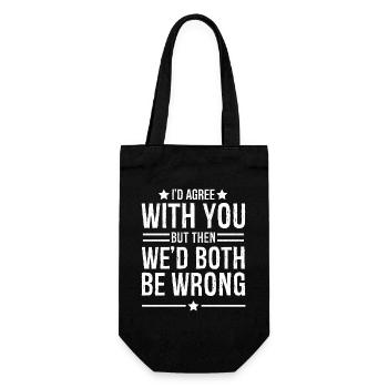 I'd agree with you but then we d both be wrong - Gift Bag for Bottles - black - Front