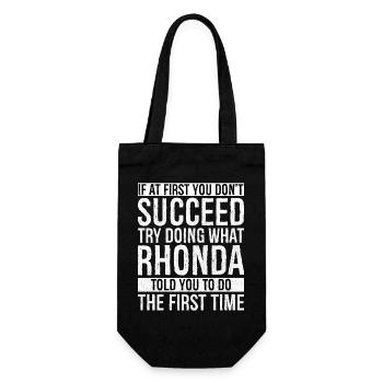Si au début vous ne réussissez pas à faire ce que Rhonda - Sac à bouteille - noir - Devant