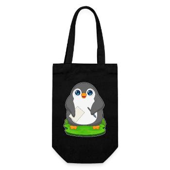 Penguin Student Paper School - Gift Bag for Bottles - black - Front